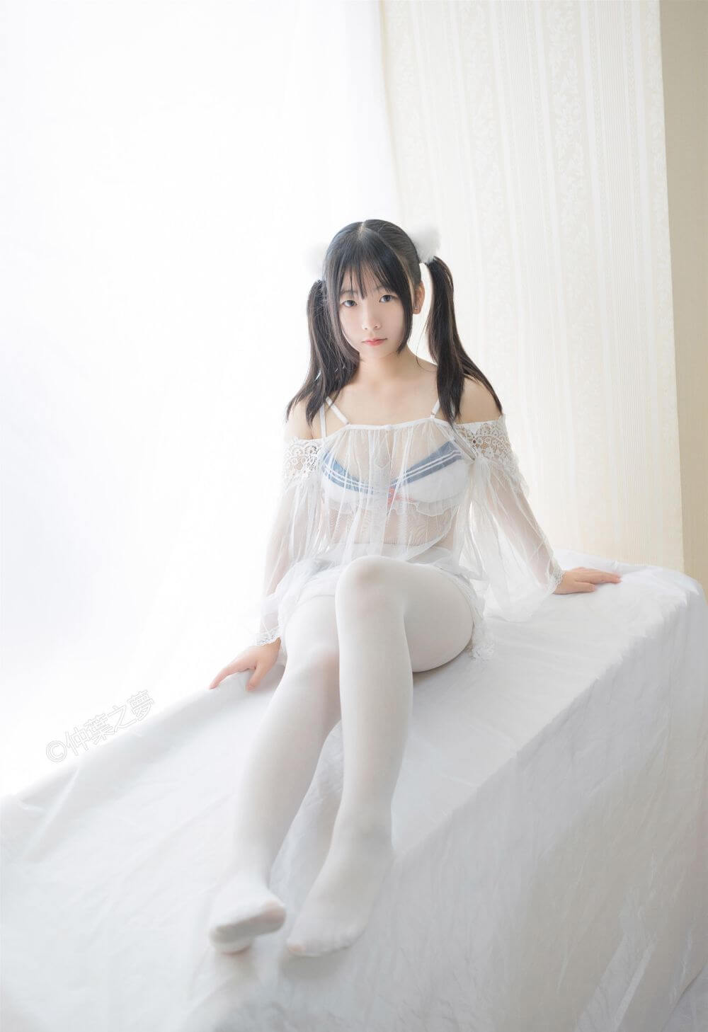[轻兰映画] Grand.004 透明白纱 美代Miyo插图