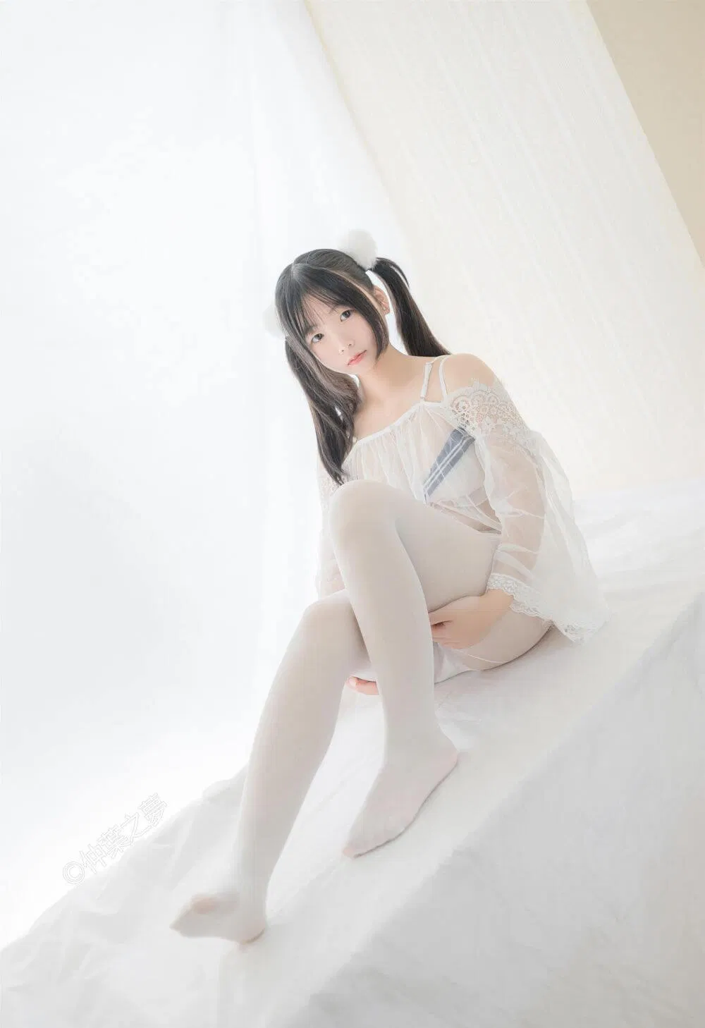 [轻兰映画] Grand.004 透明白纱 美代Miyo插图4
