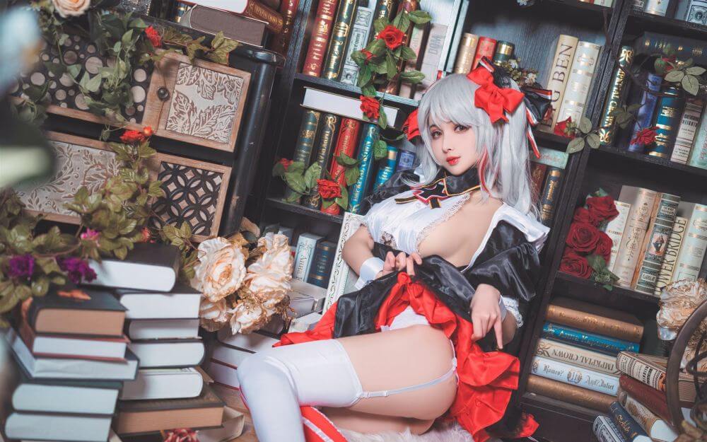 rioko凉凉子 – 欧根女仆插图1