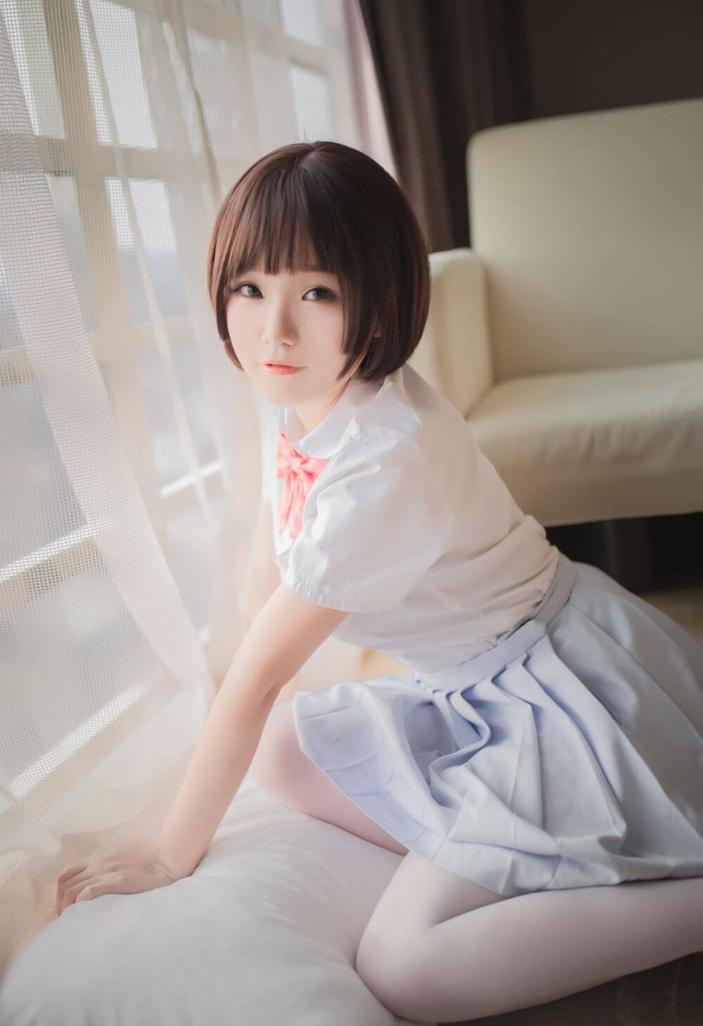 Yoko宅夏 – 一号本(白丝)-爱新番