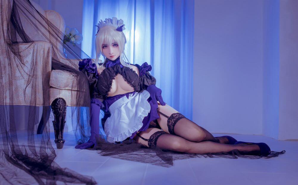 rioko凉凉子 – 黑枪呆女仆插图1