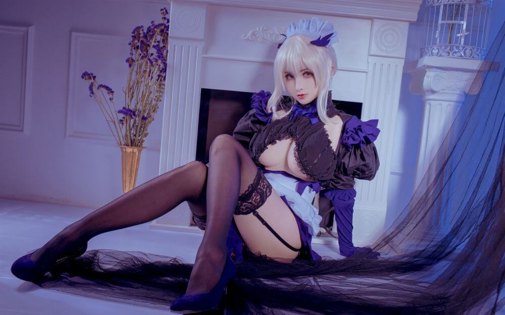 rioko凉凉子 – 黑枪呆女仆插图