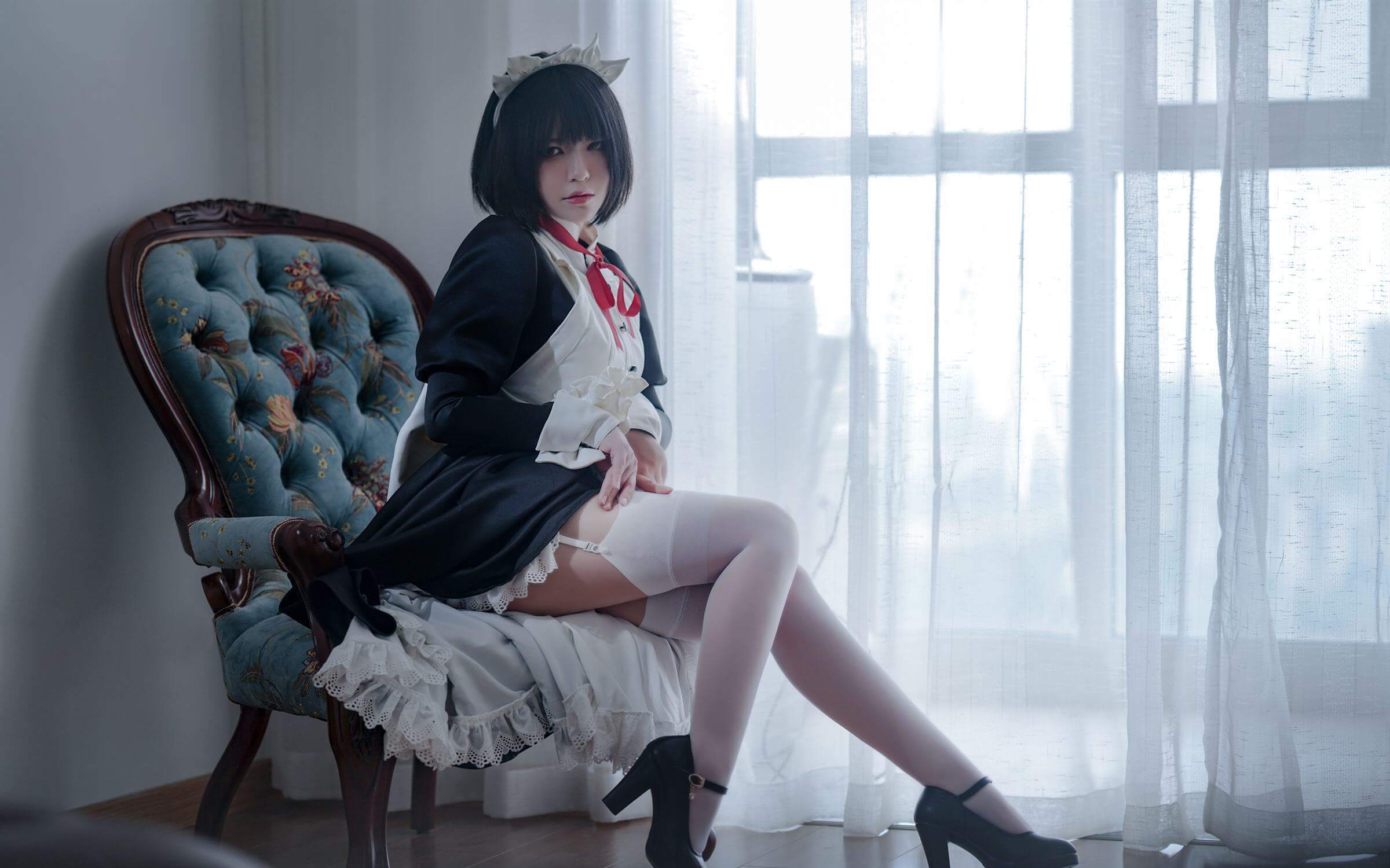 半半子 – 嫌パン メイド插图1