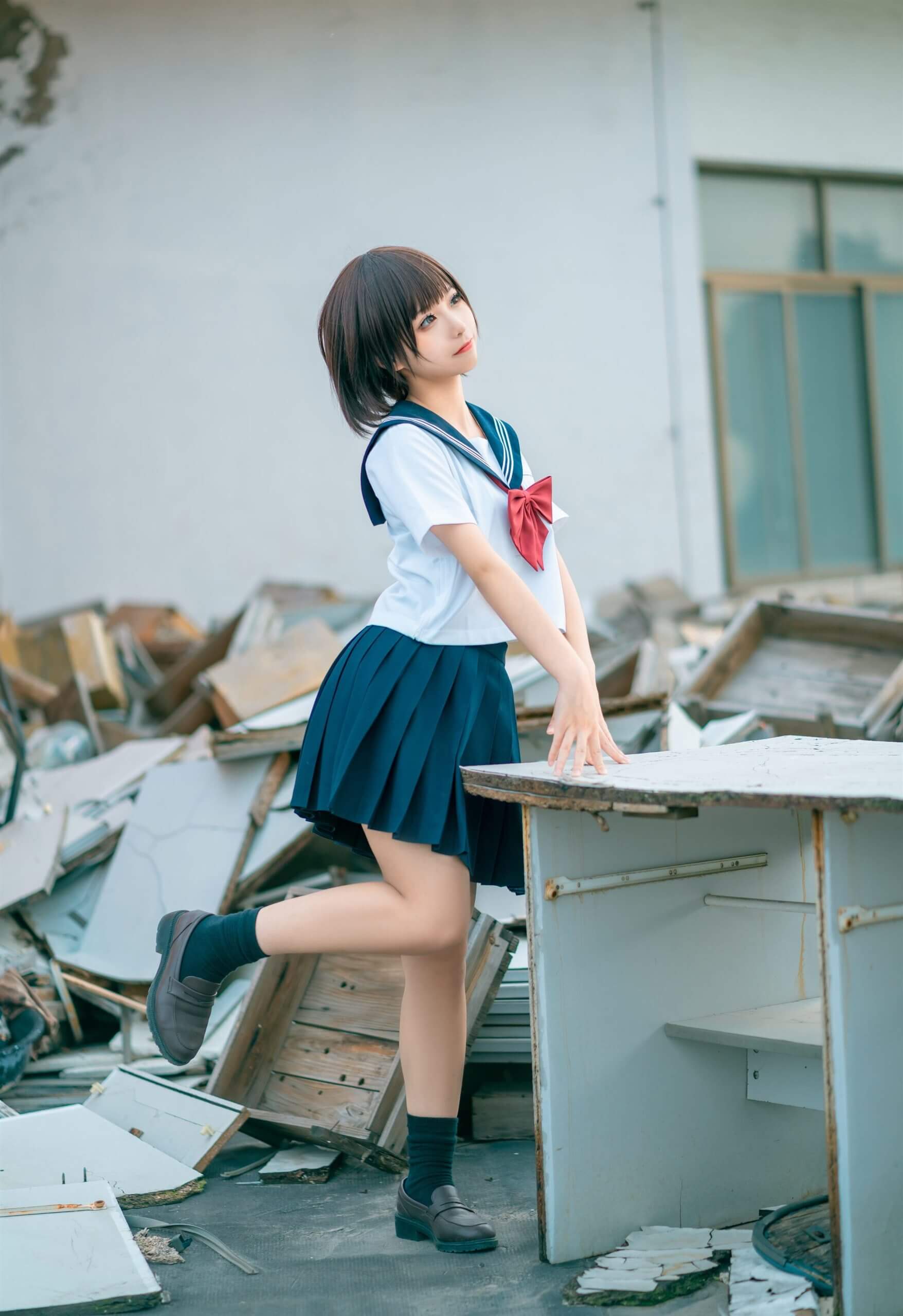 蠢沫沫 – 天台JK插图