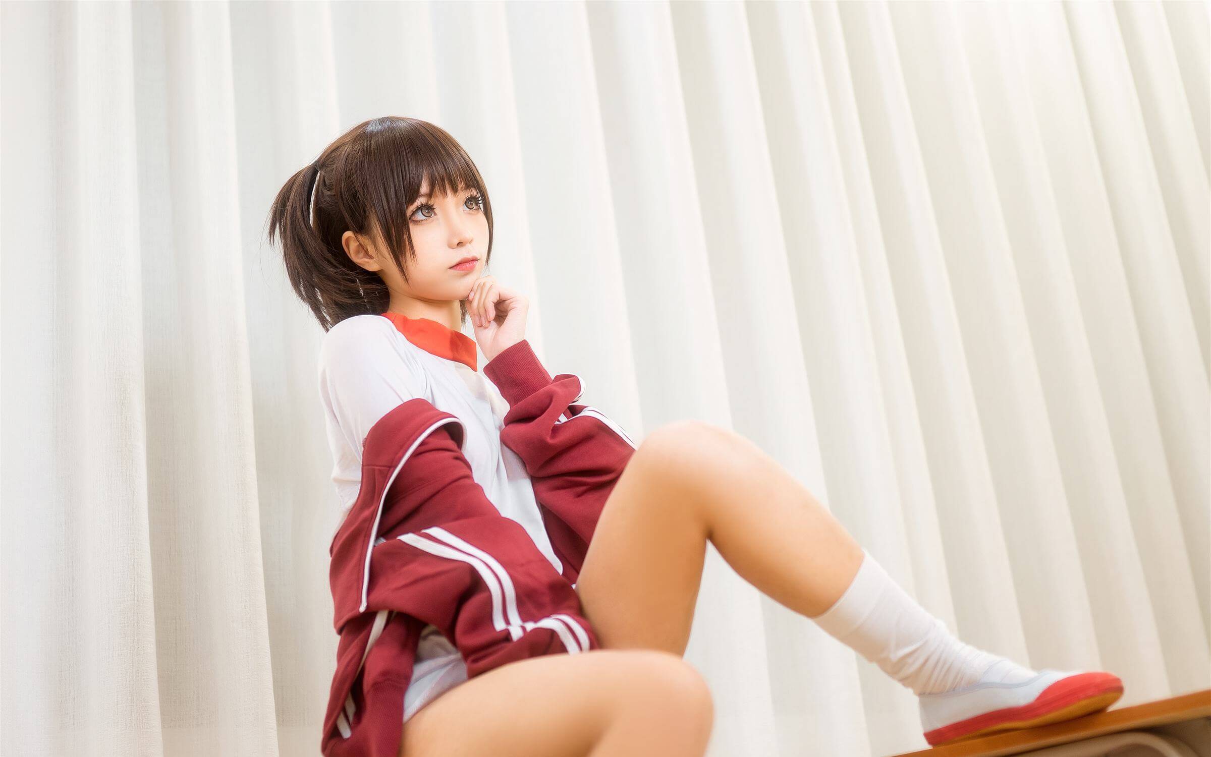 蠢沫沫 – 体操服红插图