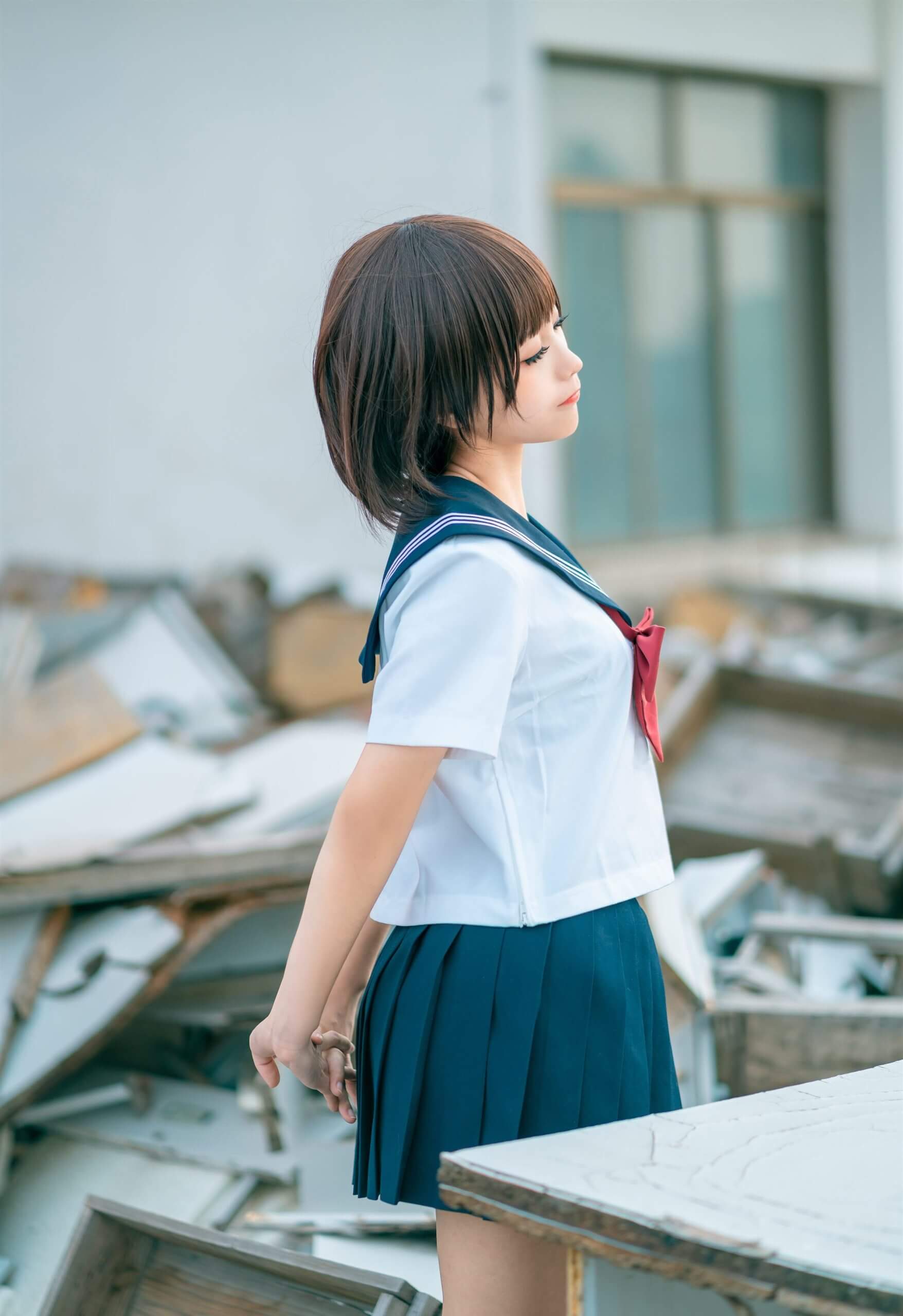 蠢沫沫 – 天台JK插图1